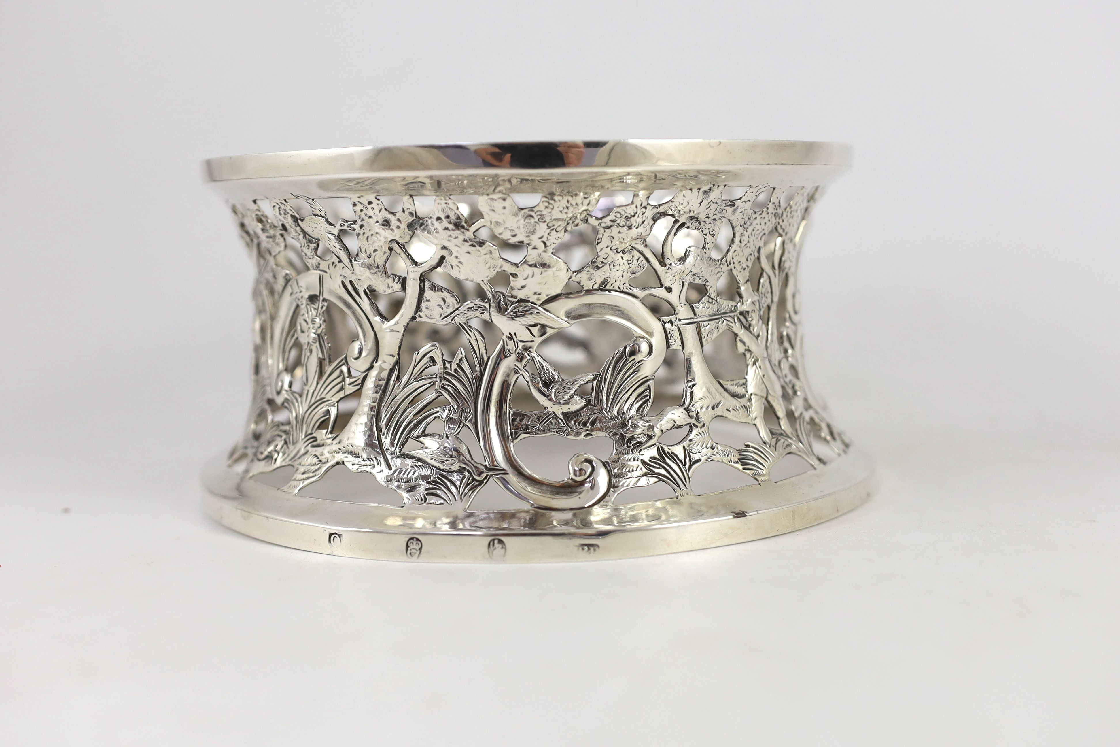 A George III Irish silver dish ring, maker, R.B?